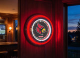 15" Louisville Cardinals Neon Clock