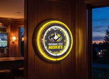 15" Michigan Tech Neon Clock | MTU Huskies Retro Neon Clock