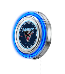 15" Maine Neon Clock | UM Black Bears Retro Neon Clock