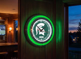 15" Michigan State Spartans Neon Clock