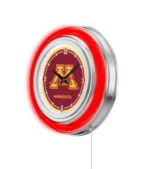 15" Minnesota Golden Gophers Neon Clock