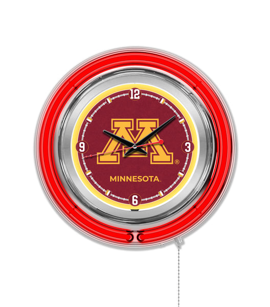 15" Minnesota Golden Gophers Neon Clock