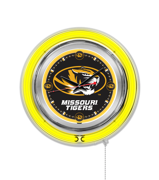 15" University of Missouri Tigers Neon Clock