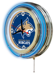 15" Montana State Bobcats Neon Clock