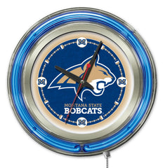 15" Montana State Bobcats Neon Clock