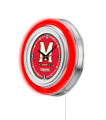 15" Maryland Terrapins Neon Clock