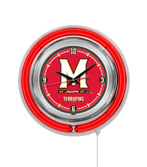 15" Maryland Terrapins Neon Clock