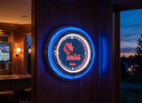 15" Ole Miss Rebels Neon Clock