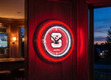 15" NC State Wolfpack Neon Clock