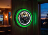 15" Notre Dame Neon Clock Guinness Beer Football Helmet