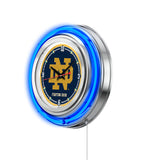 15" Notre Dame Fighting Irish ND Script Neon Clock