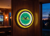 15" North Dakota State University Bison Neon Clock