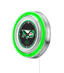 15" North Dakota Fighting Hawks Neon Clock