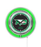 15" North Dakota Fighting Hawks Neon Clock