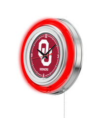 15" Oklahoma Sooners Neon Clock