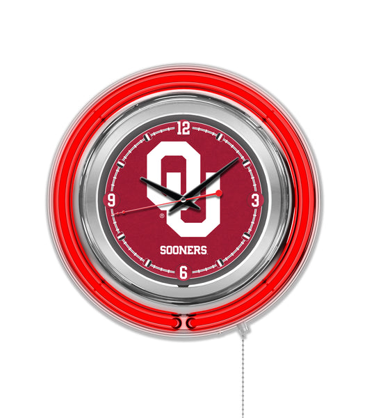 15" Oklahoma Sooners Neon Clock