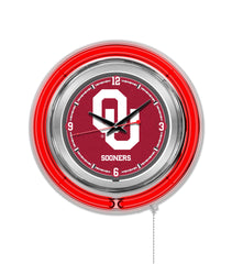 15" Oklahoma Sooners Neon Clock