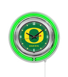 15" University of Oregon Ducks Neon Clock