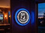 15" United States POW Neon Clock