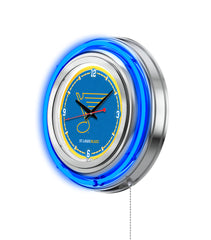 15" St. Louis Blues Neon Clock