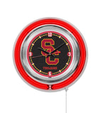15" University of Southern California Trojans Neon Clock