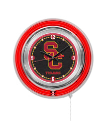 University of Southern California Trojans Officially Licensed Logo 15" Neon Clock
