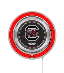 South Carolina Gamecocks Officially Licensed Logo 15" Neon Clock