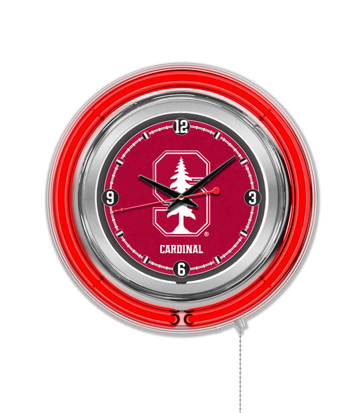 15" Stanford Cardinals Neon Clock