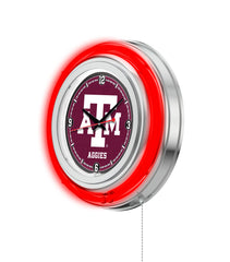 15" Texas A&M Aggies Neon Clock