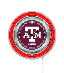 15" Texas A&M Aggies Neon Clock