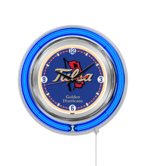 University of Tulsa Golden Hurricanes Officially Licensed Logo 15" Neon Clock