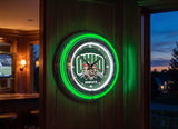 15" Ohio Neon Clock | OU Bobcats Retro Neon Clock