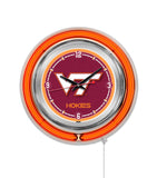 15" Virginia Tech Hookies Neon Clock