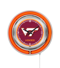 Virginia Tech Hookies Officially Licensed Logo 15" Neon Clock