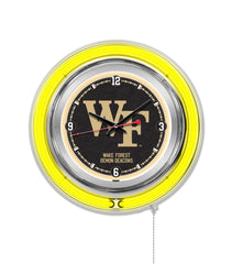 15" Wake Forest Demon Deacon Neon Clock