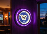 15" Washington Huskies Neon Clock