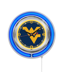West Virginia Mountaineers Officially Licensed Logo 15" Neon Clock 
