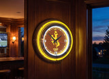 15" Wyoming Cowboys Neon Clock