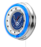 19" United States Air Force Neon Clock