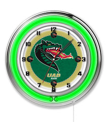 19" Alabama Birmingham Blazers Officially Licensed Logo Neon Clock