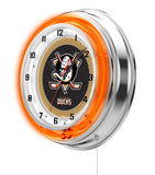 19" Anaheim Ducks Neon Clock