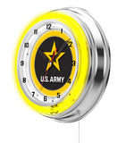 19" United States Army Neon Clock