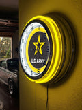 19" United States Army Neon Clock