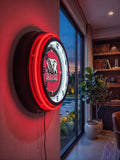 University of Alabama (Elephant) Black Case Neon Clock