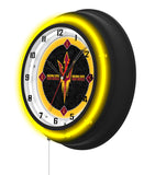 Arizona State University (Pitchfork) Black Case Neon Clock