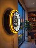 University of Central Florida Black Case Neon Clock