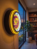 Central Michigan University Black Case Neon Clock