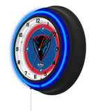 DePaul University Black Case Neon Clock