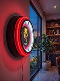Ferris State University Black Case Neon Clock