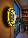 University of Idaho Black Case Neon Clock